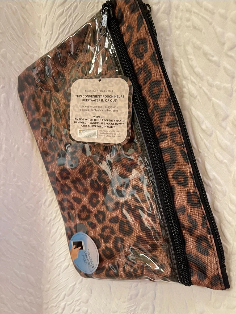 Sol Mate Leopard Print Swim Suit Sack - NWT **